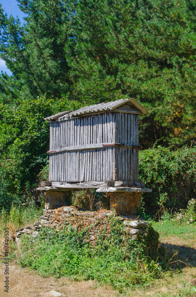 typical galician granary called horreo typical galician granary called horreo