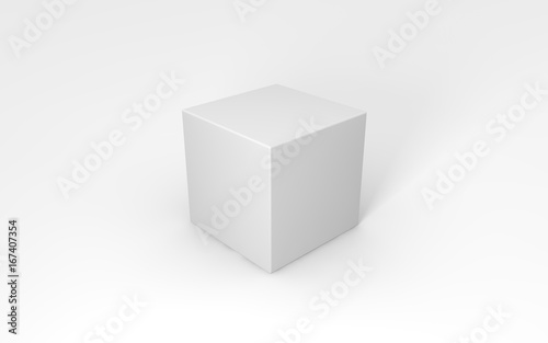 3d render of white object on a background