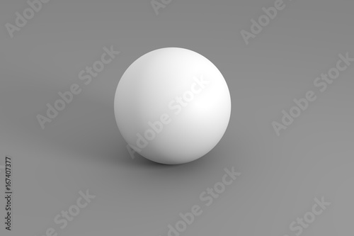3d render of white object on a background