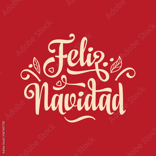 Feliz navidad. Christmas. Noel. Christmas banner on different languages. Xmas lettering design Merry Christmas greeting card. Navidad Postcard in Spanish. Christmas banner. Xmas Background in Spain