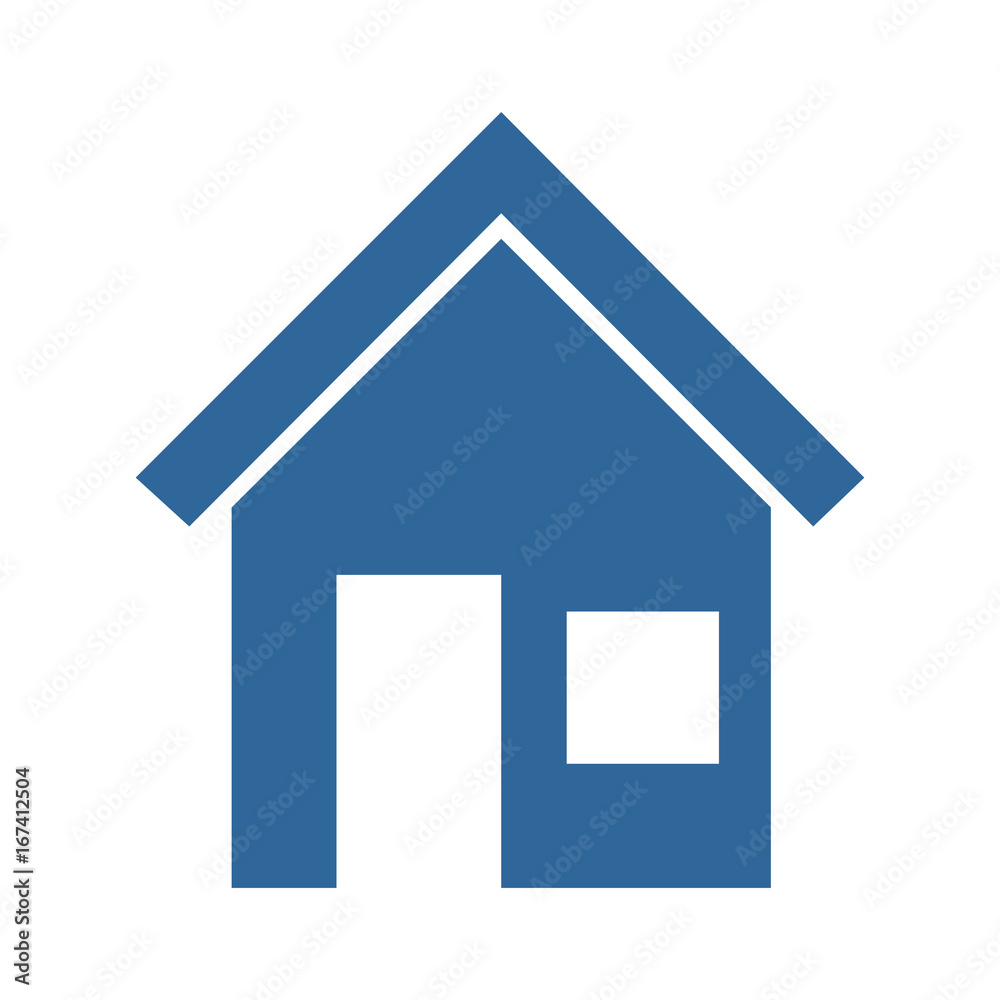 house icon over white background vector illustration house icon over white background vector illustration