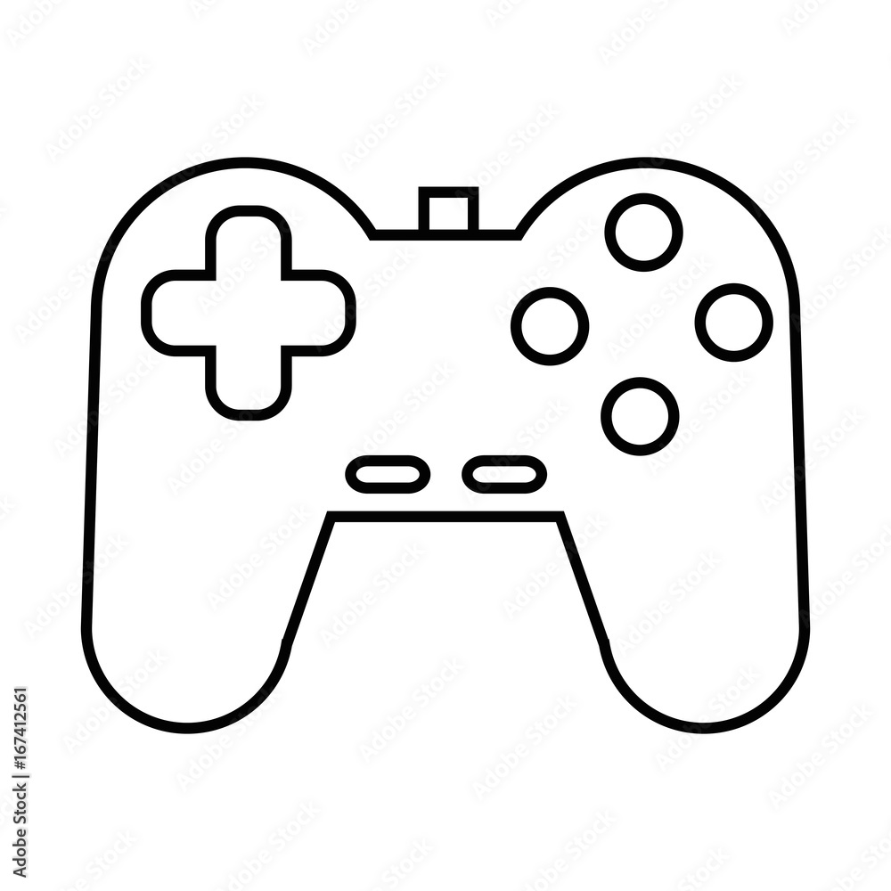 videogame controller icon over white background vector illustration videogame controller icon over white background vector illustration