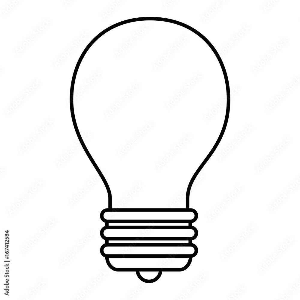 Bulb light energy over white background graphic design Bulb light energy over white background graphic design