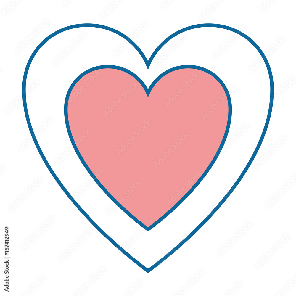 heart icon over white background vector illustration heart icon over white background vector illustration