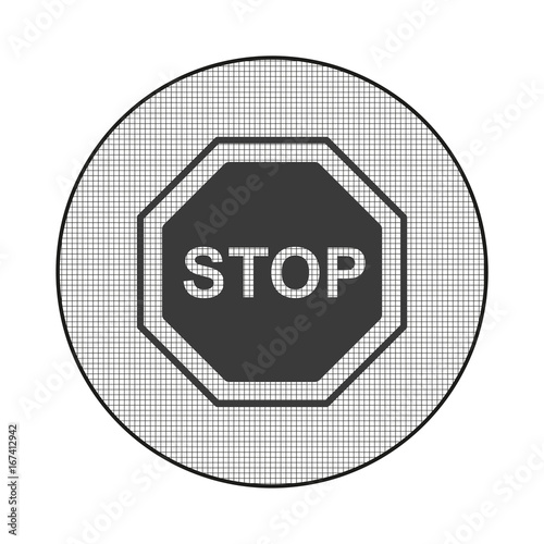 Gitter-Icon Stopschild