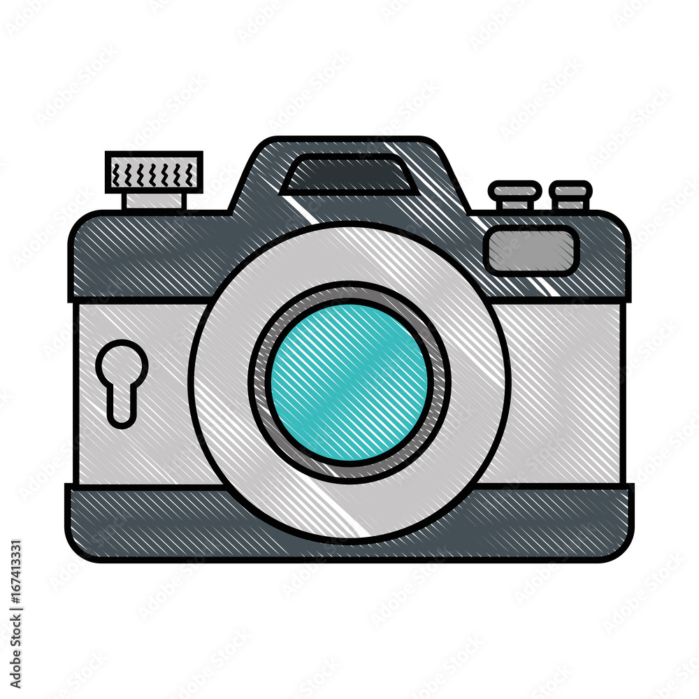 photographic camera icon over white background vector illustration photographic camera icon over white background vector illustration