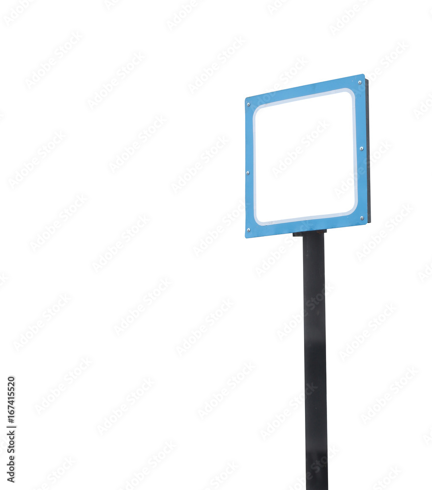 Blank sign isolated on white background. this has clipping path.