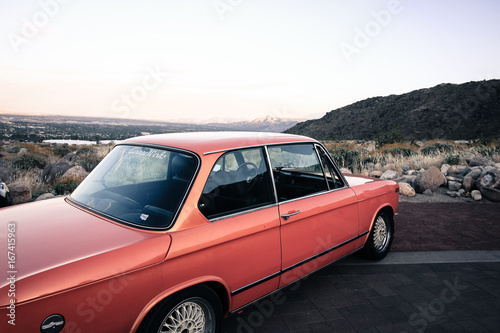 old timer car in valley