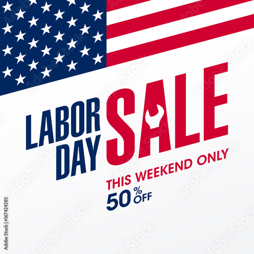 Labor Day Sale, this weekend only special offer banner design
