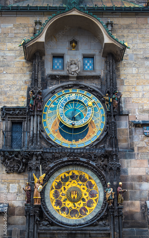 The old clock in Prague , Daytime