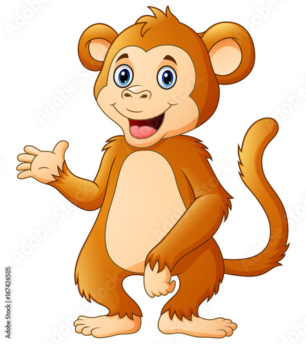 Cute chimpanzee cartoon