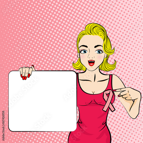 pop of cartoon woman