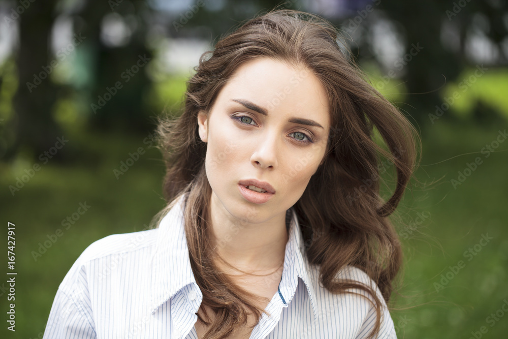Portrait of beautiful young woman Portrait of beautiful young woman