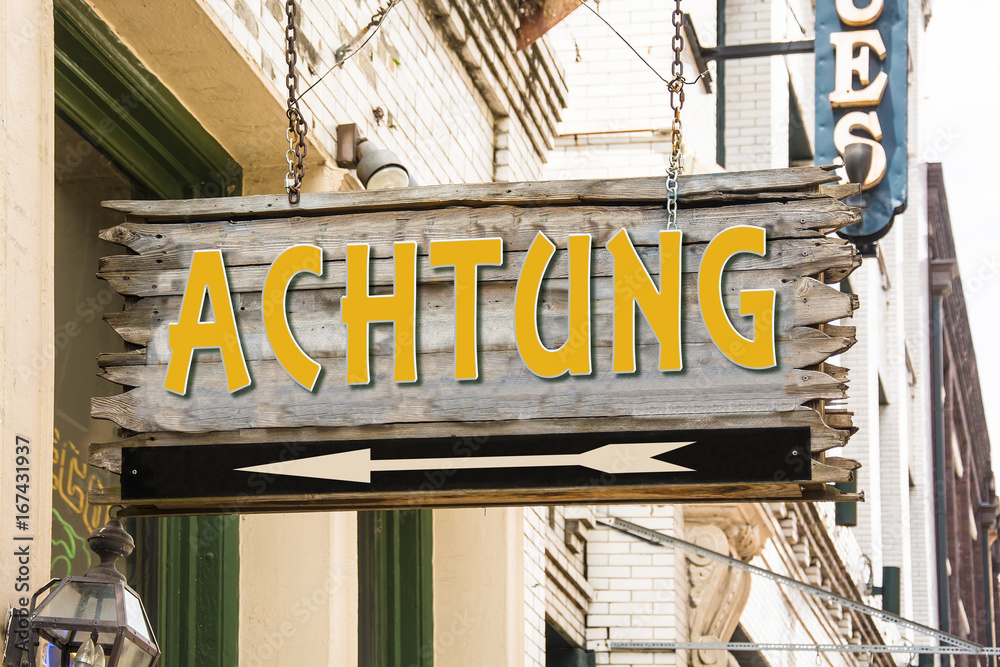 Obraz premium Schild 279 - Achtung