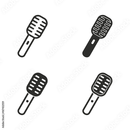Microphone icon set.
