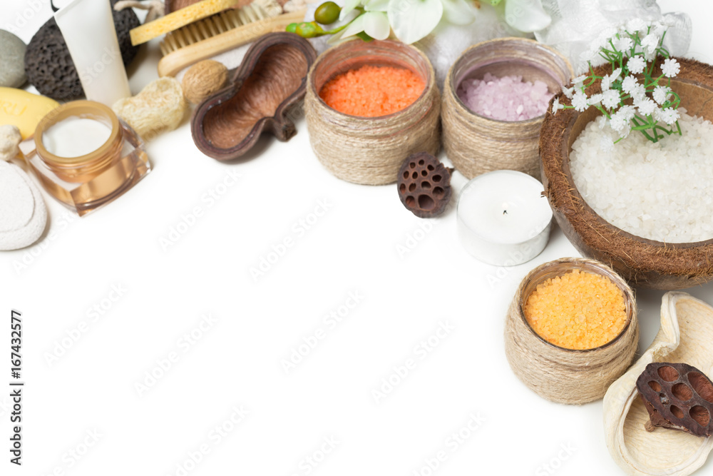 spa concept isolated on white spa concept isolated on white