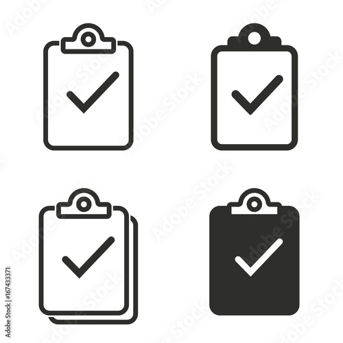 Clipboard icon set.