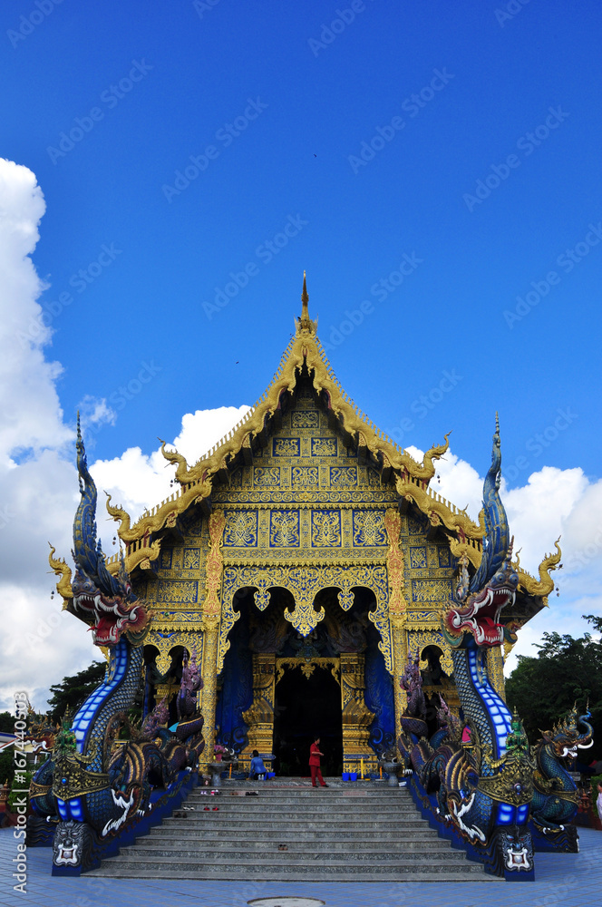 Rong Suea Ten Temple (Blue temple) - Chiangrai province, Thailand 