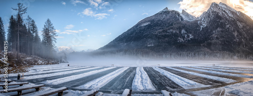 Eisstockschießen Hintersee Ramsau - Winter Alpen Berchtesgaden