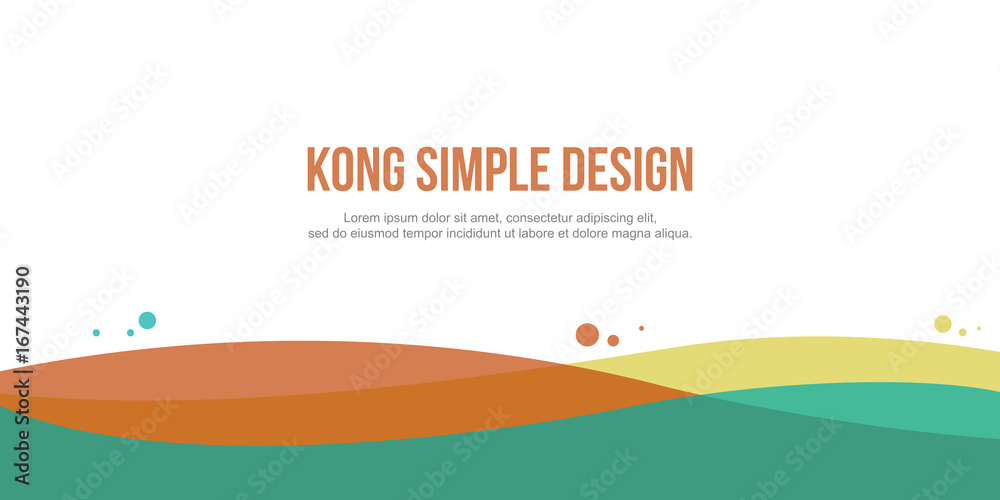 Colorful abstract header website design