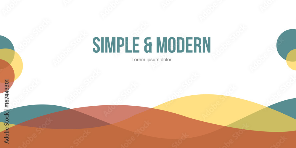 Modern abstract header website design