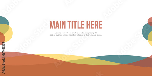 Collection abstract header website modern