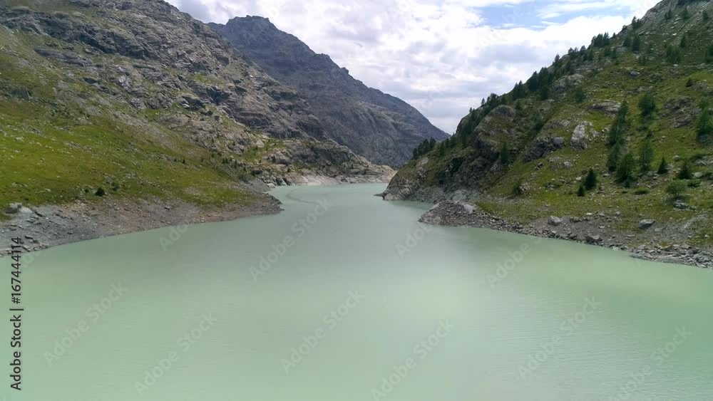 Aerial 4K - Valmalenco (IT) - Diga di Alpe Gera Aerial 4K - Valmalenco (IT) - Diga di Alpe Gera