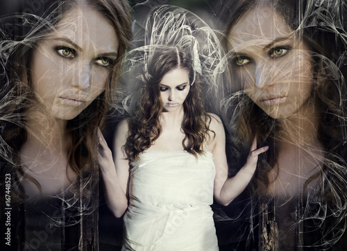 фотографія Woman Shaman and phantoms