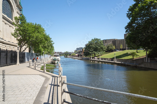 Rideau Canal Locks in Ottawa Ontario Canada