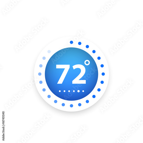 thermostat, temperature control vector illustration