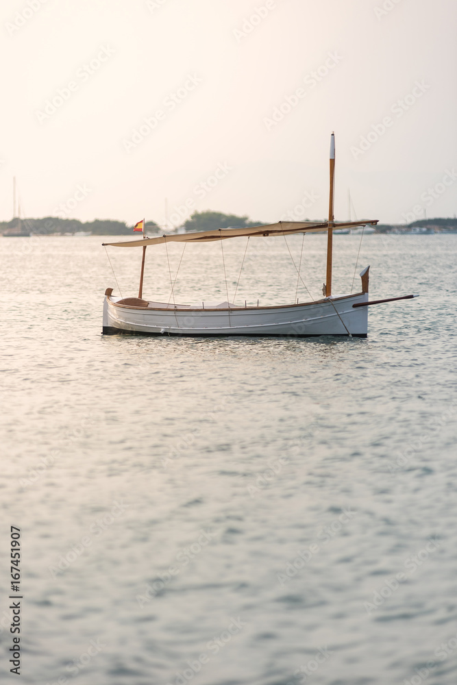 Fisherman's boat anchored on the island of Formentera. Spain Fisherman's boat anchored on the island of Formentera. Spain