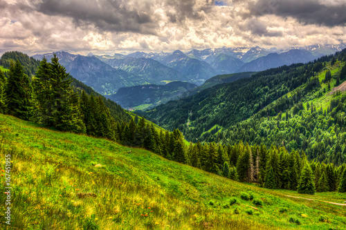 Mountain landscape in the Allgäu