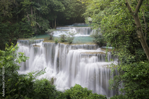 Huai Mae Khamin Waterfall is one of most beautiful waterfalls in Thailand.