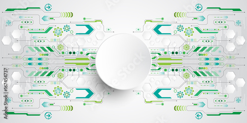 Vector abstract technology concept.