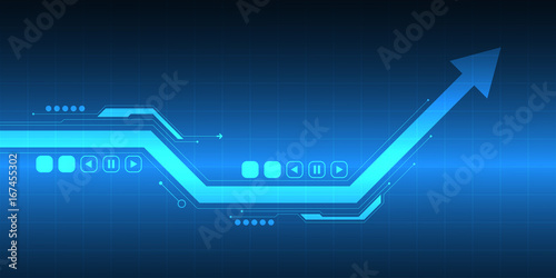 Arrow in the concept of technology.