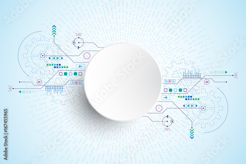 Vector abstract technology concept.