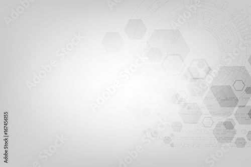 Geometry in technology concept on a dark gray background.