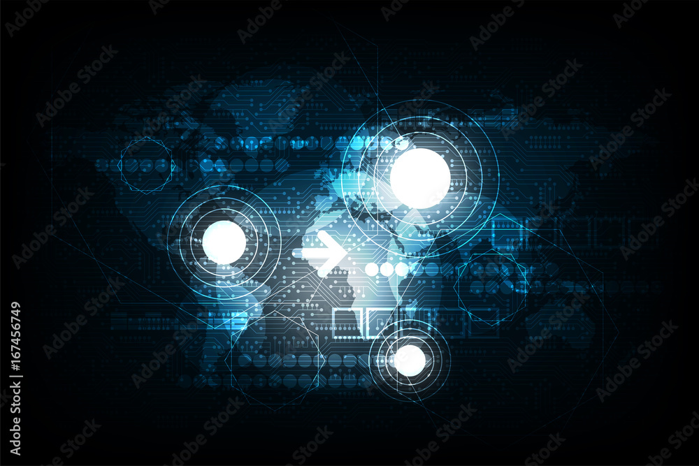 Vector abstract background technology concept.