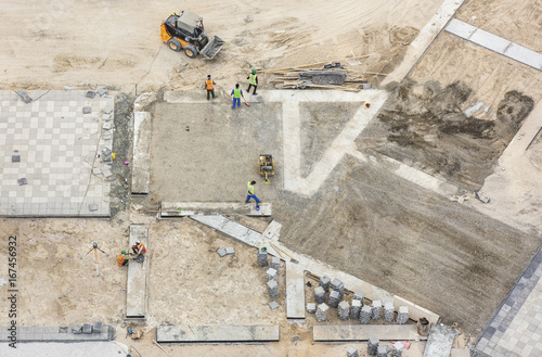 Fototapeta Naklejka Na Ścianę i Meble -  overview of a contruction site in Dubai