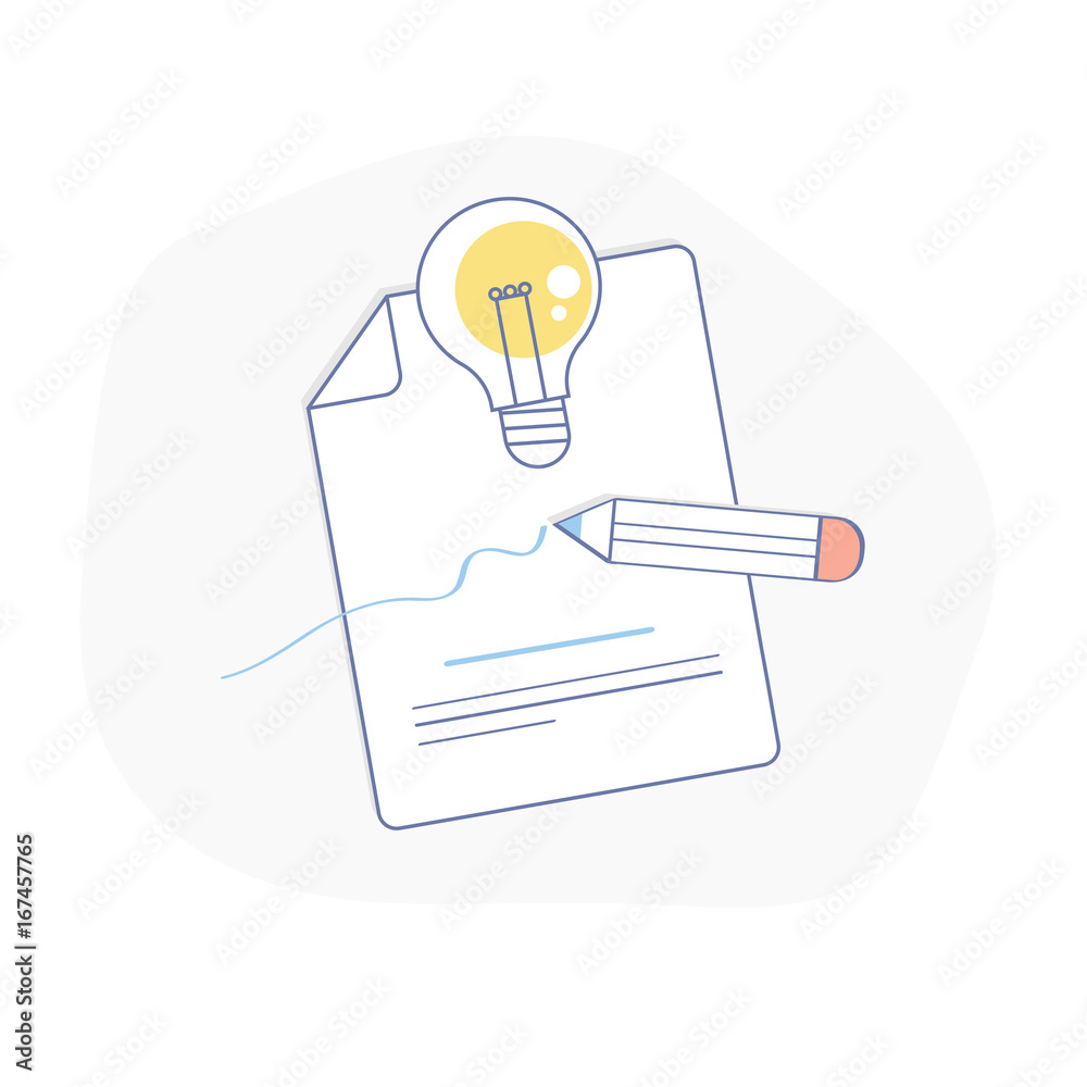 Creative Process, Ideas Generation or Creativity icon illustration Creative Process, Ideas Generation or Creativity icon illustration