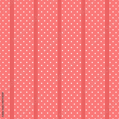 Polka Dot Fabric Background