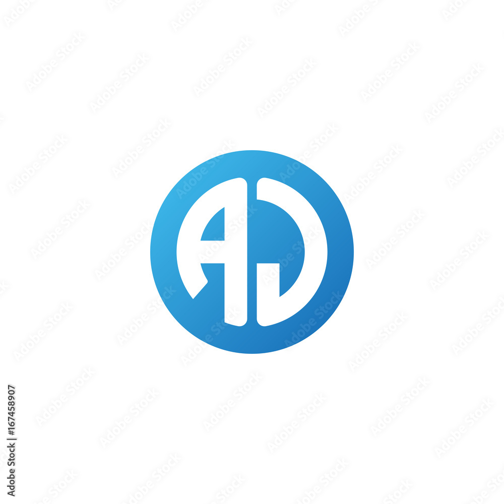 Initial letter AJ, rounded letter circle logo, modern gradient blue color
Initial letter AJ, rounded letter circle logo, modern gradient blue color