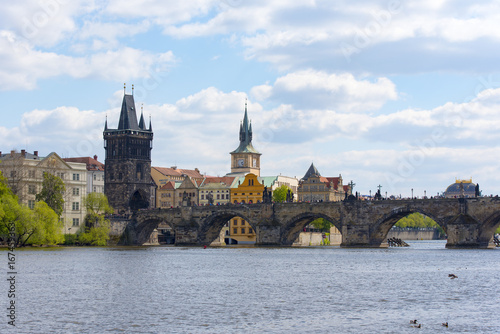 Most popular view of the main sightseeings in Prague