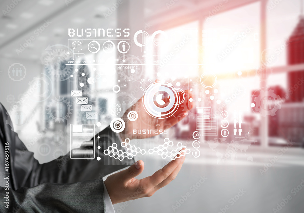 Modern technologies for successful business concept. Modern technologies for successful business concept.
