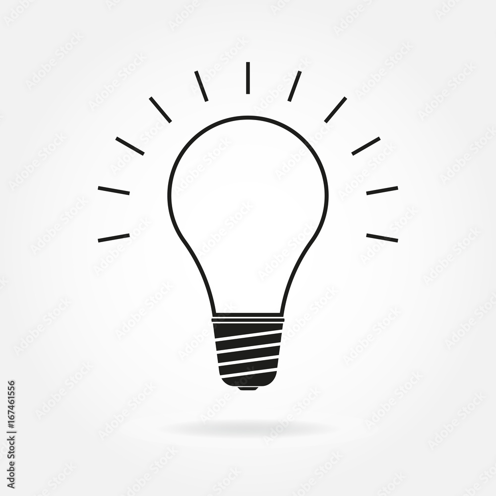 Lamp icon. Vector illustration of bulb lamp. Lamp icon. Vector illustration of bulb lamp.