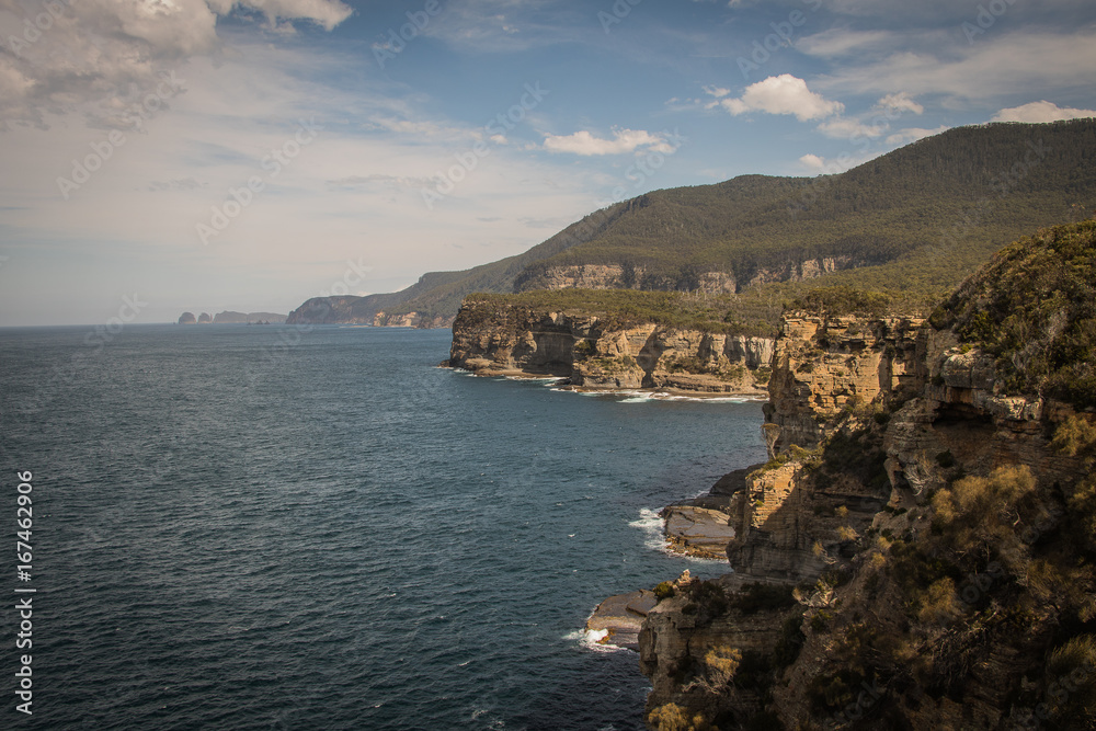 Rugged coastline of Port Arthur, Tasmania