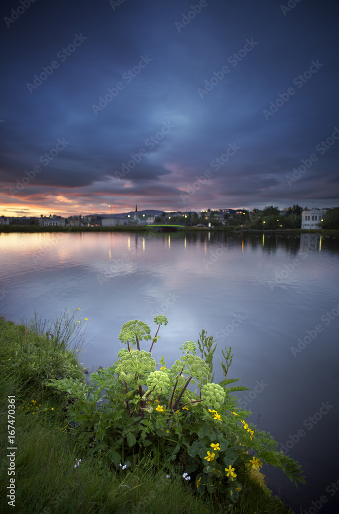 Fototapeta premium Reykjavik capital of Iceland city center