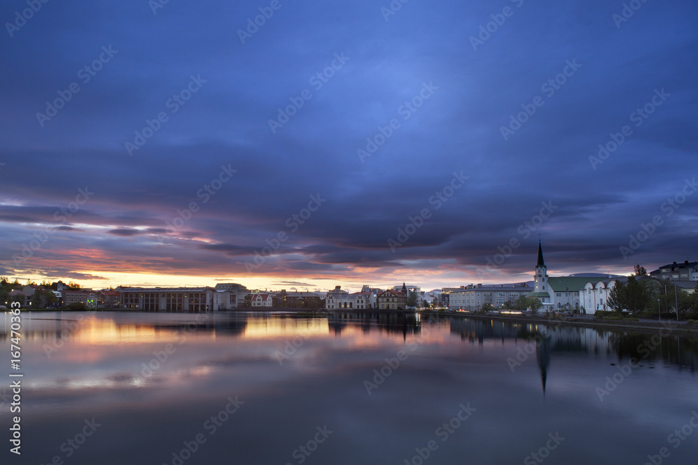 Reykjavik capital of Iceland city center