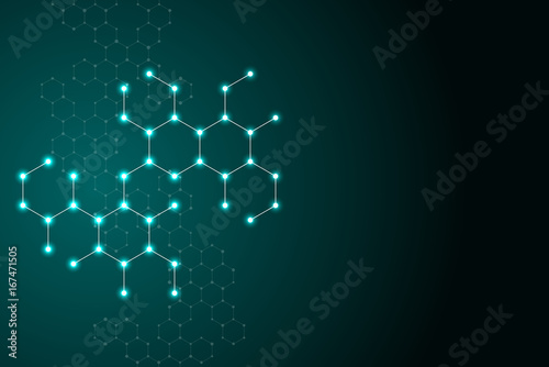 Molecule dna, genetic and chemical compounds, illustration