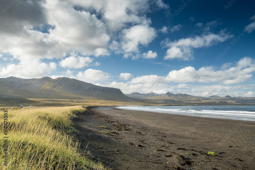 Strand auf der Snaefellsnes Halbinsel